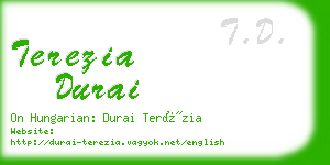 terezia durai business card